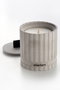 Aberto Design Vela Hormigón Cinta Ámbar Gris Negro 8 cm Diámetro 8.5 cm Altura Parafina Soja Elegante Acogedora Decoración Hogar